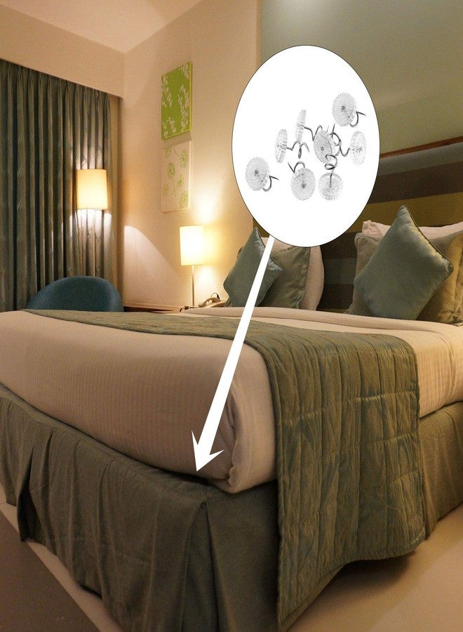 KUUQA 200 Pieces Twist Pins Clear Heads Bed Skirt Pins for Slipcovers and Bedskirts Decoration - Image 5