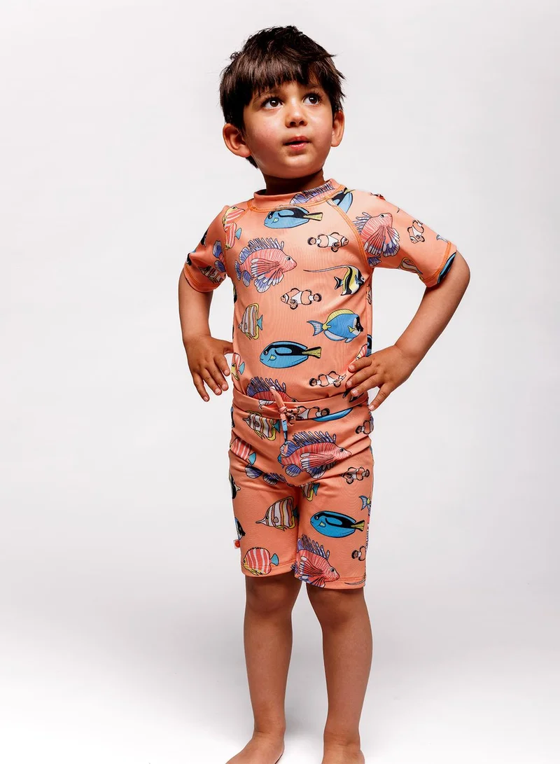 Småfolk UV50 t-shirt for children with fish