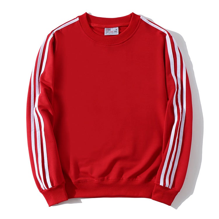 Spring and Autumn Sweater printed logo work clothes loose casual hoodie work clothes outdoor sports jacket wholesale Red 