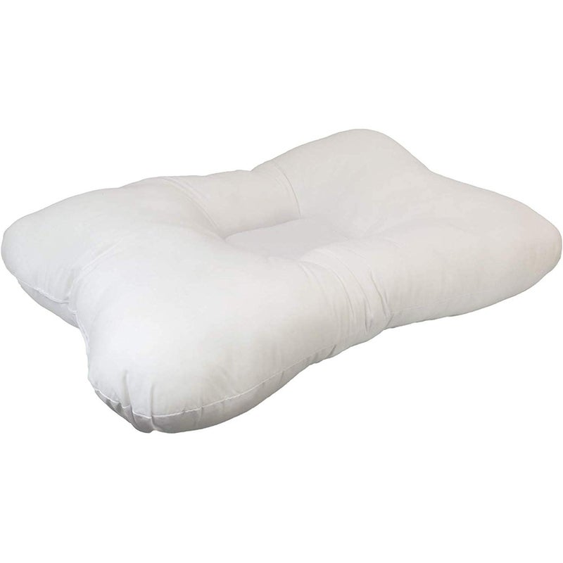 IMSMARTMART IMSMARTMART Ortho Medical Cervical Pillow Ring Donut Contour for Back or Side Sleep 41x61cm White Firm Support  - Image 1