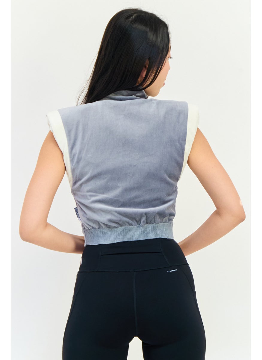 adidas Originals - Women Sportswear Fit Sleeveless Outdoor Tank Top, Grey - Image 1