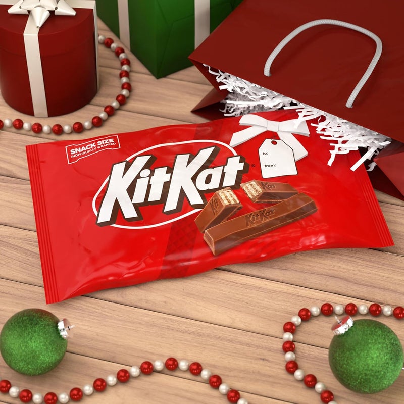 KitKat KIT KAT Milk Chocolate Snack Size Wafer Candy Bars, 32 oz Bulk Bag - Image 5