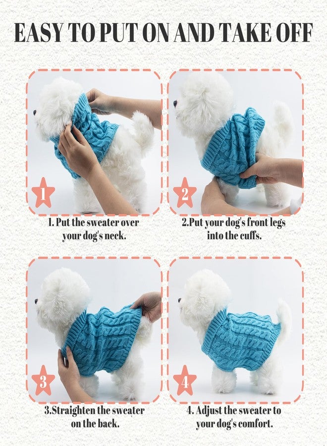 krastmon Dog Sweater, Black XS Dog Pullover Sweater, Turtleneck Knitwear, Dog Outfits for Small Dogs and Medium Dogs, Warm Clothes for Bulldog, Poodle, Yorkshire, Cocker Spanie etc. - Image 5