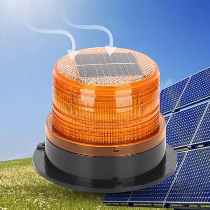 Unity Solar Warning Lights Strong Magnetic CeilingMounted Led Lights For Vehicles Flashing Signal Lights At Night - Image 5