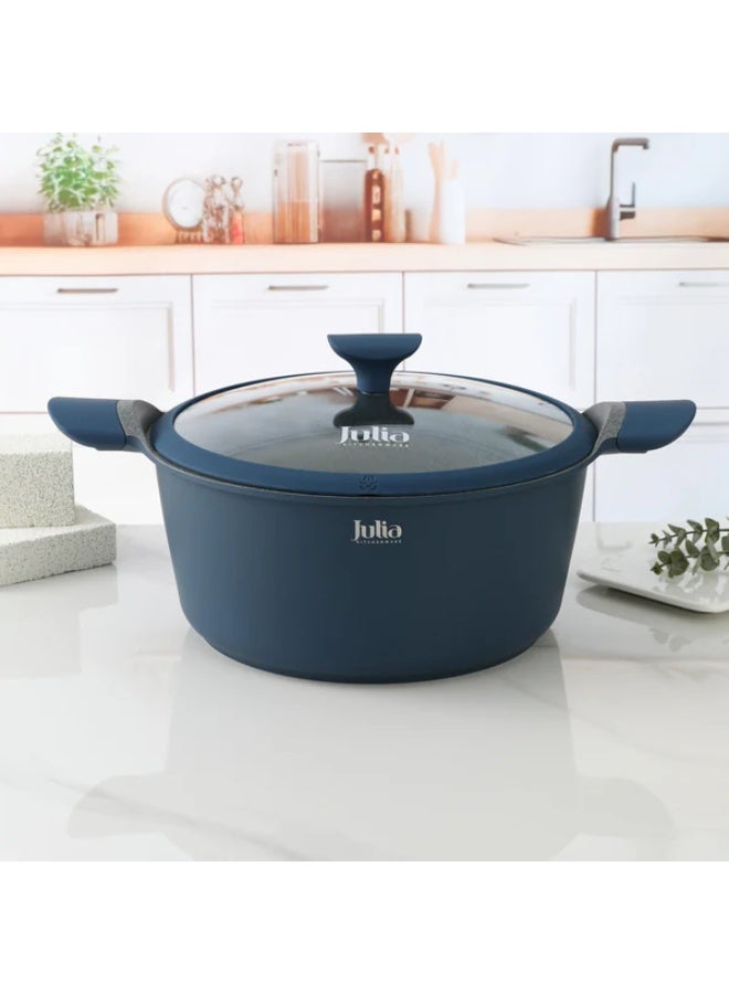 جوليا وعاء كسرولة جرانيت أزرق Julia Elite-Uni مقاس 32 سم - Image 1