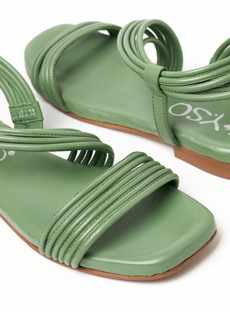 Y.so Women's Flat Slingback Sandals – Slip-On Comfort with Backstrap Support - Image 4