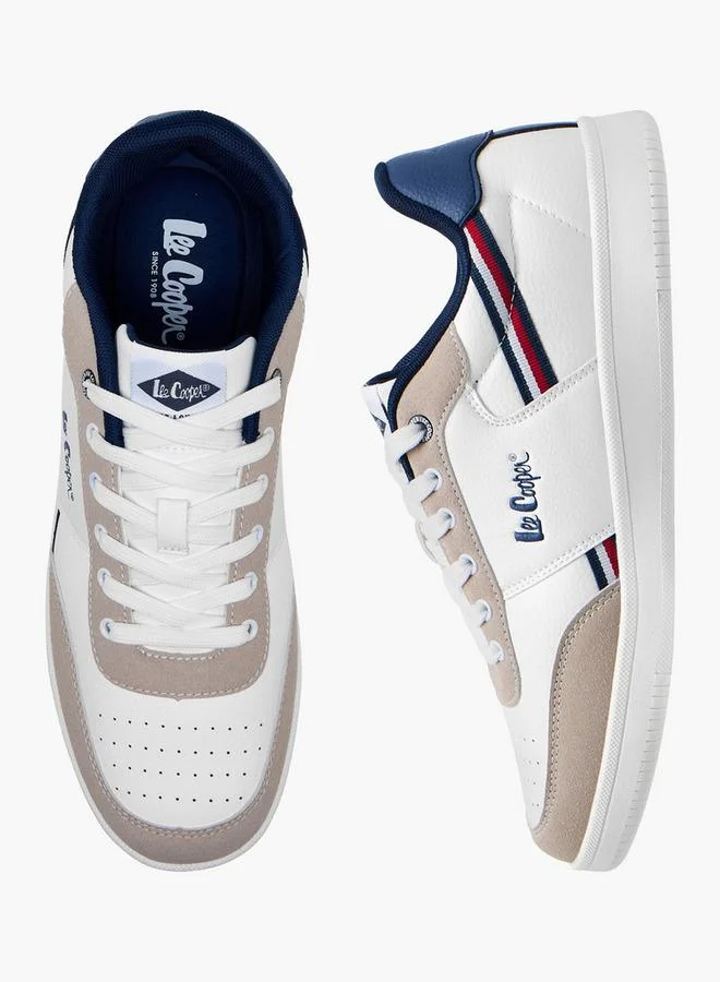 لي كوبر Men's Colourblock Lace-Up Sneakers