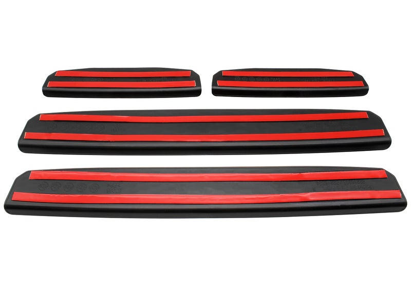 KEWISAUTO Door Sill Guards Protectors for Jeep Wrangler JL JLU 18-22 Door Entry Guards Protectors Scuff Plate Cover for Jeep Wrangler JL JLU 2018-2022 & Gladiator JT 2020-2022 Accessories (4PCS) - Image 4