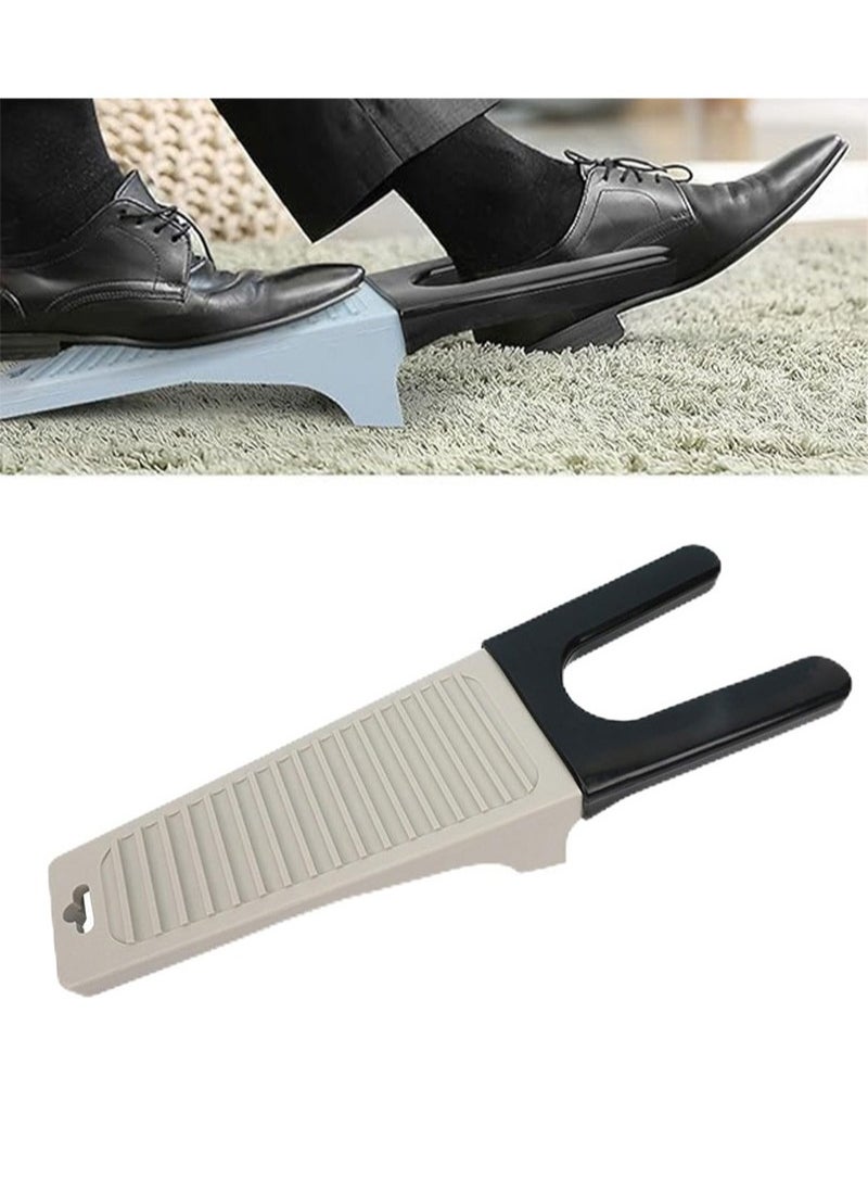 Apustim - Boot Remover Puller Plastic，Boot Jack For Removing Cowboy Boots，Boot Remover Easy Boot Removal，Multi，Functional Shoeless Auxiliary Tool，Boot Remover（Grey） - Image 1