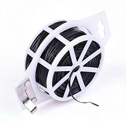 JDYYICZ 328 Feet (100m) Green Multi-Function Sturdy Garden Plant Twist Tie with Cutter Cable Tie Zip Tie black - Image 4