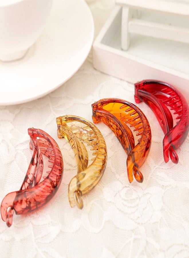 Prettyou Pony Hair Holder Small 3.1" Banana Hair Clip for Women Claws, Pack of 4 - Image 2