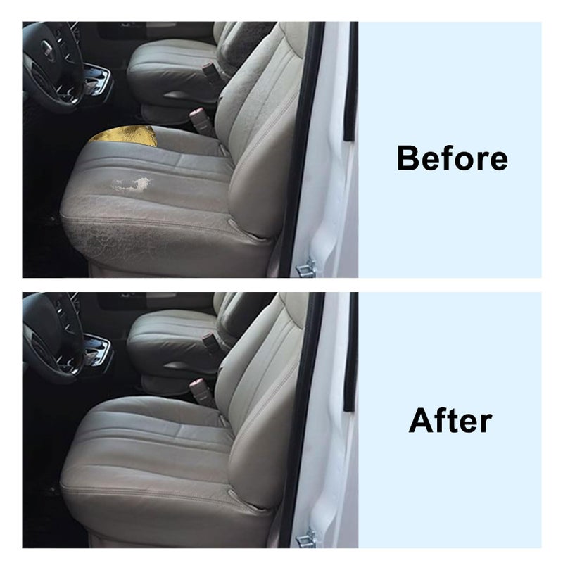Priprilod Gray Leather Driver or Passenger Bottom Replacement Seat Cover Fit for Chevy Express Fit for GMC Savana Work Van 1500 2500 3500 2003 2004 2005 2006 2007 2008 2009 2010 2011 2012 2013 2014 - Image 3