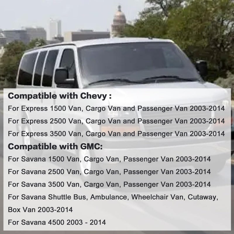 Priprilod Gray Leather Driver or Passenger Bottom Replacement Seat Cover Fit for Chevy Express Fit for GMC Savana Work Van 1500 2500 3500 2003 2004 2005 2006 2007 2008 2009 2010 2011 2012 2013 2014 - Image 2
