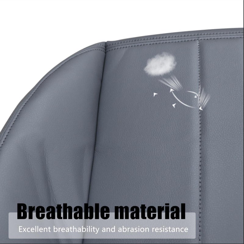 Priprilod Gray Leather Driver or Passenger Bottom Replacement Seat Cover Fit for Chevy Express Fit for GMC Savana Work Van 1500 2500 3500 2003 2004 2005 2006 2007 2008 2009 2010 2011 2012 2013 2014 - Image 4
