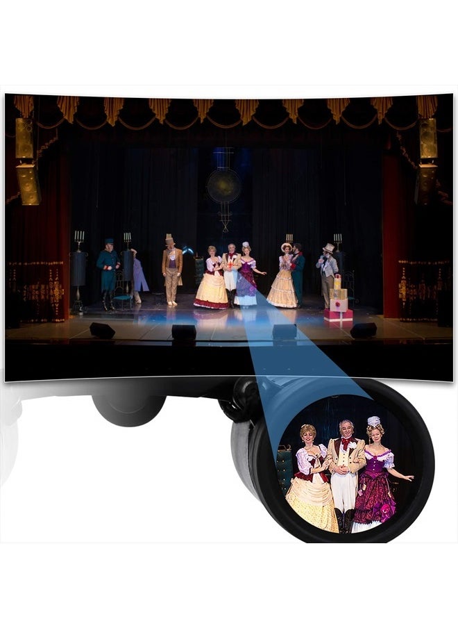 BriGenius 8x21 Small Binoculars, Compact Binoculars for Adults Kids Bird Watching, Mini Pocket Lightweight Binoculars for Opera Concert Theater  - Image 3