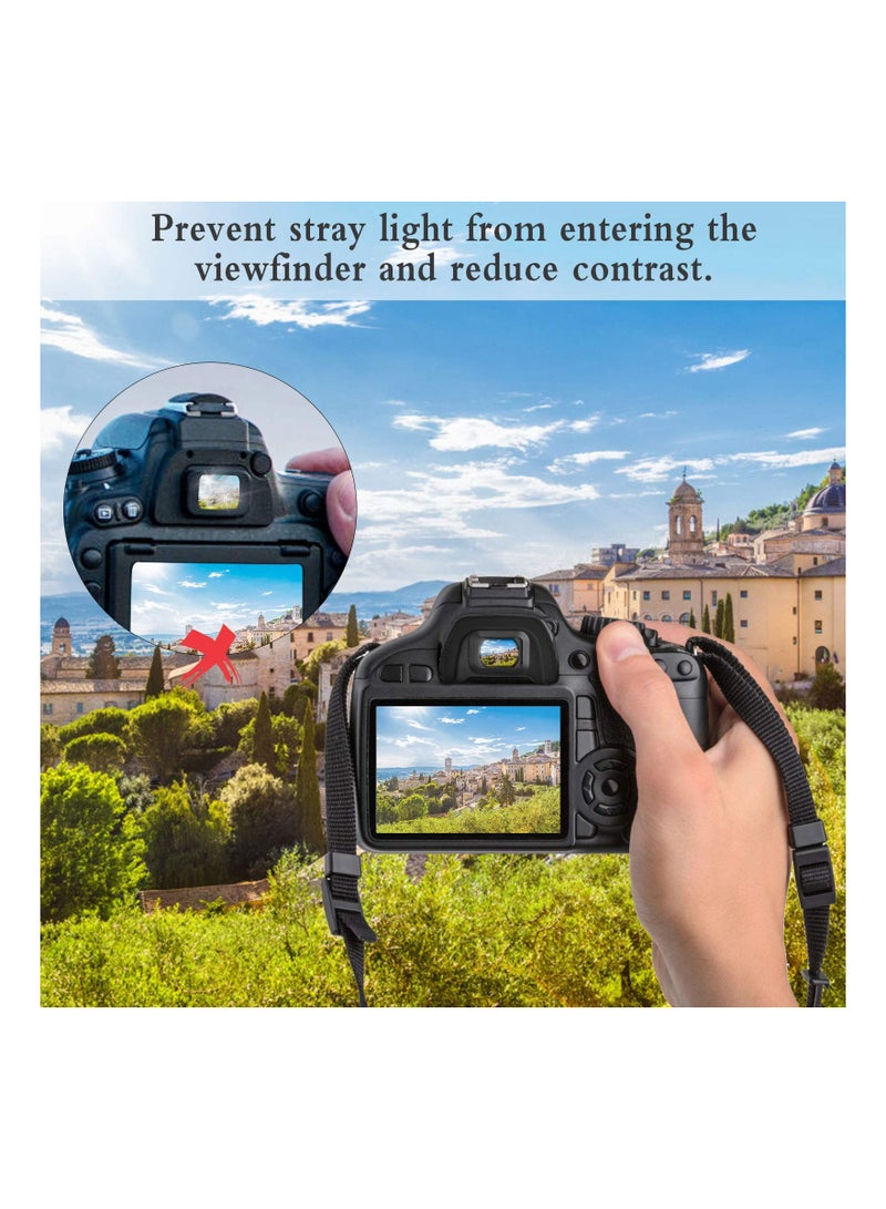 8Pcs Eyecup Eyepiece Viewfinder Compatible with Nikon DK-21 D7000 D750 D610 D600 D300 D200 D100 D90 D80 D70 D70s - Image 5
