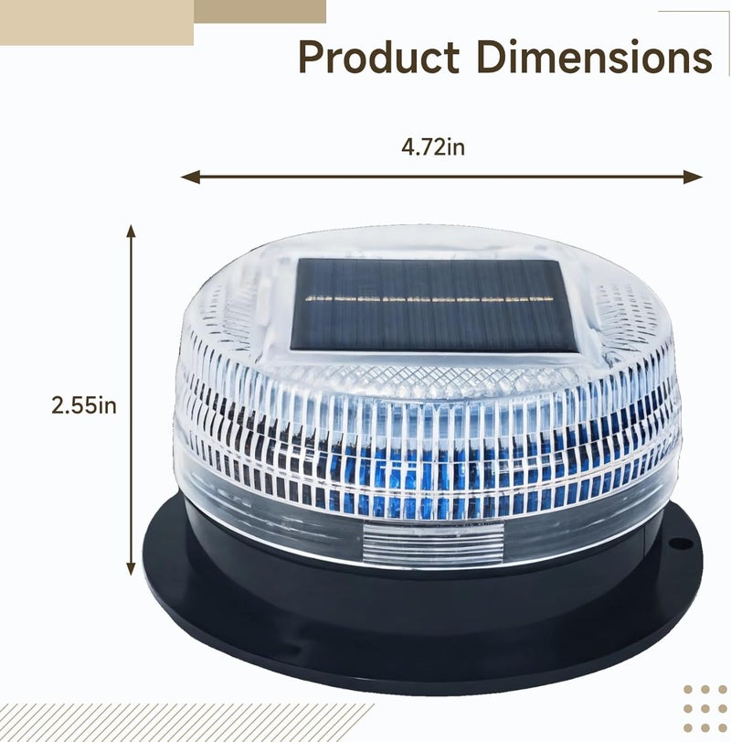 Modern versatile shape High Visibility Solar Light, 12.00 X 12.00 X 6.50 Cm, Led Warning Light, Abs, Monocrystalline Solar Panels, Available in Multiple Colors for Safety at Construction Sites Affordable purchase options Economical varied sizing picks Upgraded general grade quality All condition fit All temp range compatible build Upgraded classic design Varied global sizing picks Cross part assemble fit Intercity storage hub KSA local stock Globally spread simple design All need matching options Diverse purchase plan Fast & slow shipment compatible Comfort grip Dust proof General compatible practical design Indoor outdoor all-purpose fit Most item matching trendy design Dense area priority deliver Classic trendy design picks Any KSA address orderable Worldwide popular practical build Main road full logistics cover - Image 2