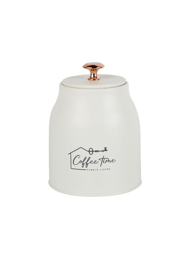 DANUBE HOME Adrian 3-Piece Metal Storage Jar Set Beige 1000ml – Durable, Airtight & Stylish Food Storage Containers, Perfect for Kitchen Organization, Pantry, and Home Storage  - Image 4