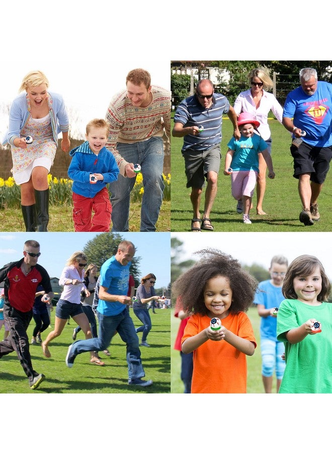 مون بوت مجموعة ألعاب سباق التتابع على شكل ملعقة ومقلاة عين من 24 قطعة لألعاب الهالوين - لوازم حفلات داخلية وخارجية وديكورات - Image 2