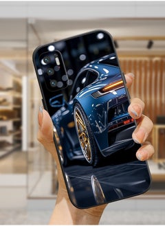 Protective Shockproof Case Cover For Xiaomi Redmi Note 10T 5G Porsche fashion blue car Drawing
