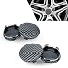 Ferianl 4 PCS Car Wheel Center Caps 60MM236In OD 56MM22In ID Snapin Vehicle Rim Hub Caps AntiFalling RustProof Wheel Hub Decoration Universal for SUV Sedan TruckCarbon Fiber Black - Image 2