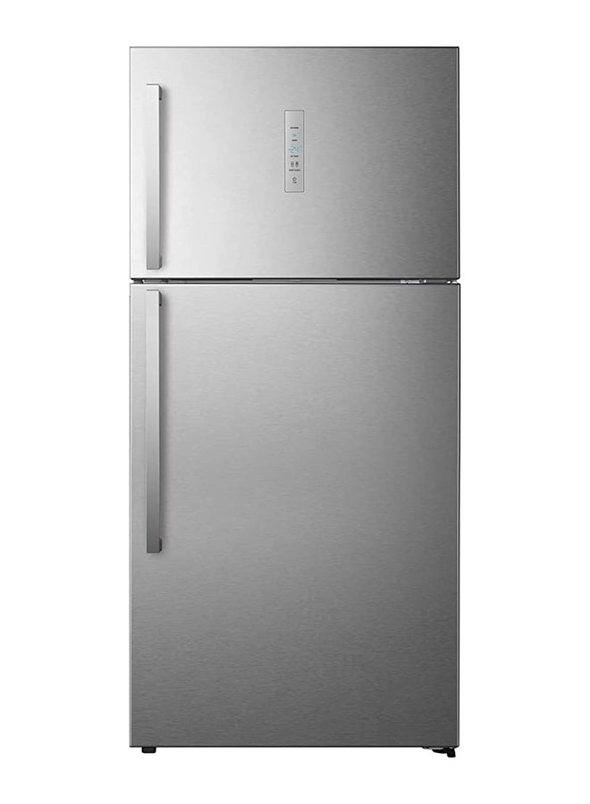 Hisense Double Door Refrigerator, Top Mount RT649N4ASU Silver - Image 1