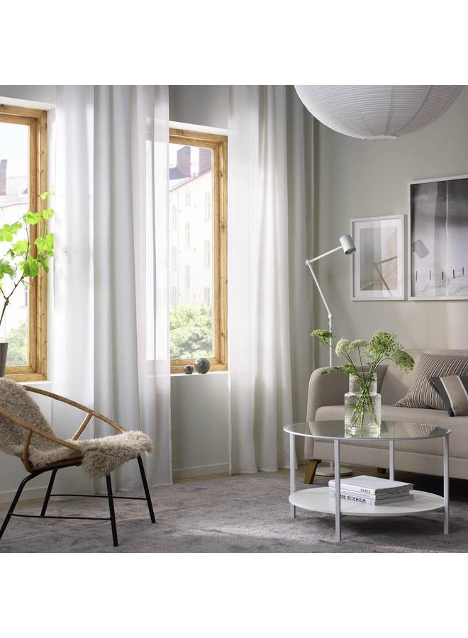 erorex Curtains, 1 pair, white/with heading tape, 145x300 cm - Image 2