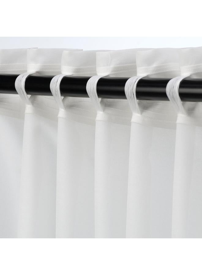erorex Curtains, 1 pair, white/with heading tape, 145x300 cm - Image 5