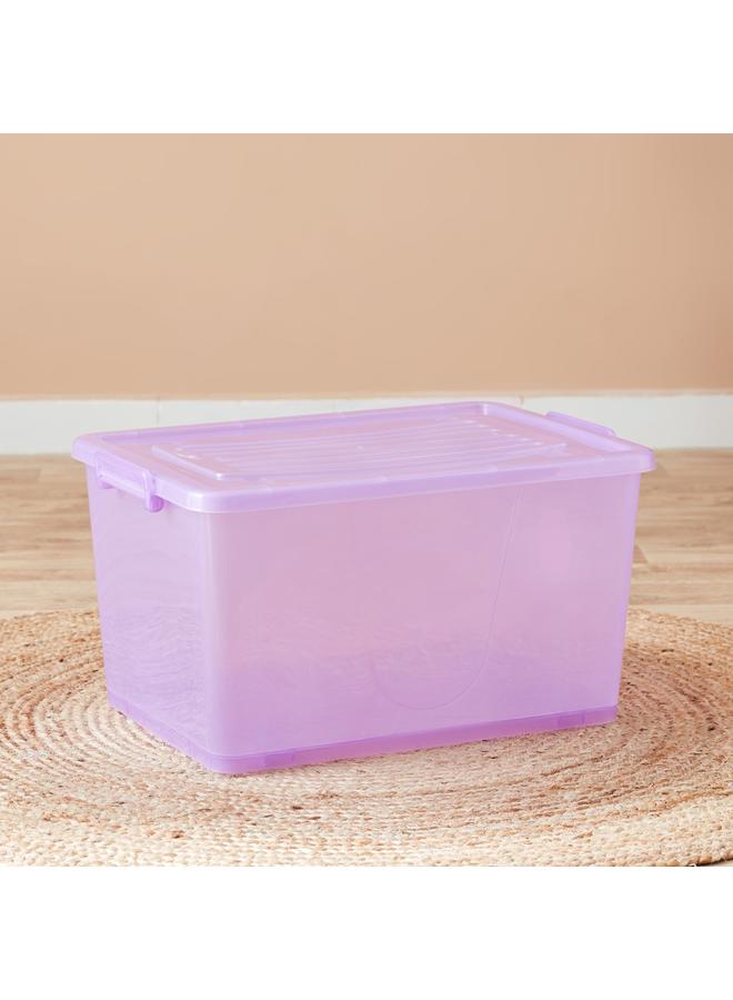 هوم بوكس صندوق تخزين دوار بسعة 55 لتر مع عجلات وغطاء - 56x39x32 سم - Image 1