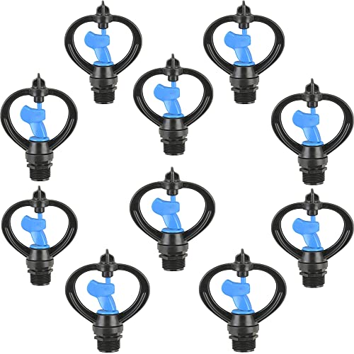 APPSTER (10pcs) Butterfly Water Sprinkler Head 360 Degrees Watering for Agriculture Irrigation Garden Lawn Poultry Pipes Farm Greenhouse, Thread 1/2" - Image 1