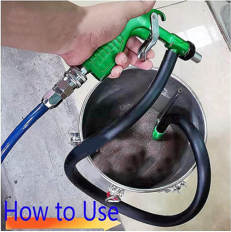 Preamer Chiloskit PS-2 Heavy Duty Sandblaster Sand Blasting Gun Kit Rust Remove Tool for Sandblast Cabinet Gun Parts with 4 Ceramic Nozzle Tips 5mm and 6 mm - Image 5