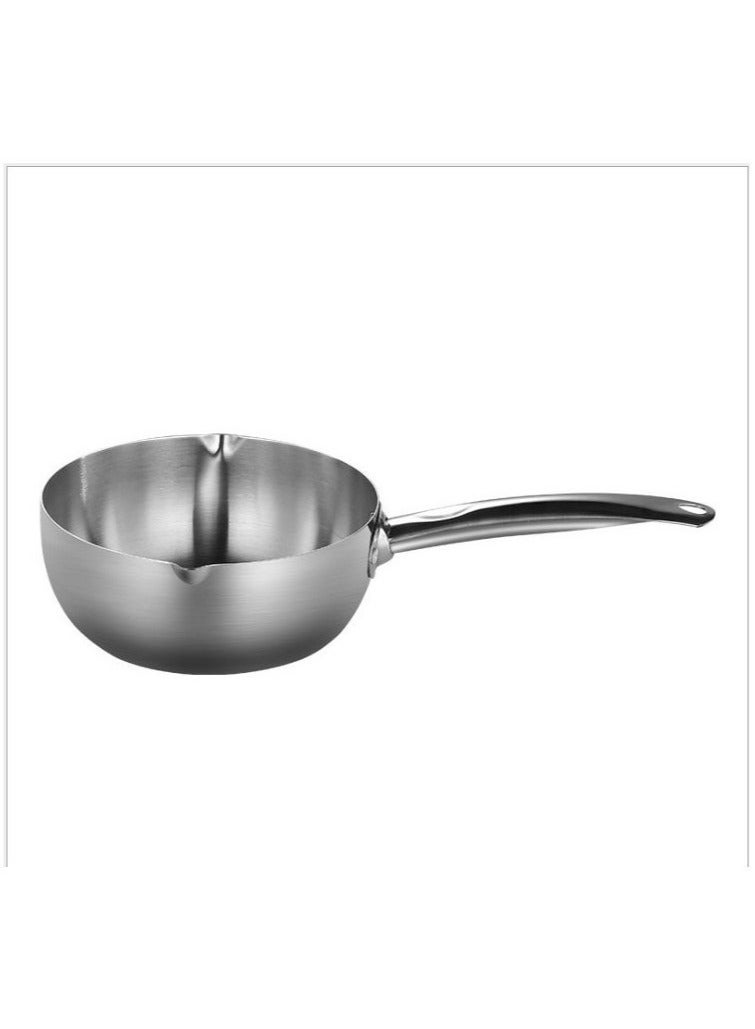 PEI  AN Japanese Style Snow Pan Household Induction Cooker Single Handle Instant Noodles Pot Milk Pot Soup Pot Spicy Hot Pot Pot Stainless Steel Soybean Milk Pot  - Image 1