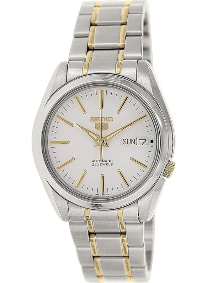 Seiko 5 Men's Automatic Stainless Steel Two-Tone Bracelet Watch – SNKL47K1