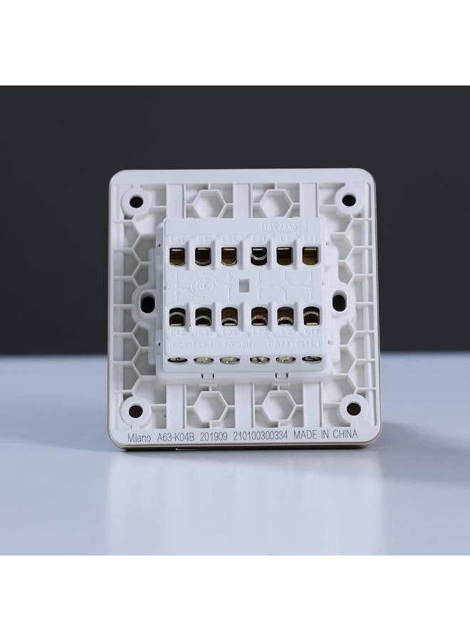 DANUBE HOME Danube Home - Milano 10A 4 Gang 2 Way Switch Gd Ps - Image 4