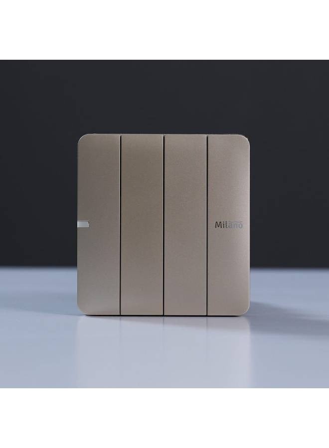 DANUBE HOME Danube Home - Milano 10A 4 Gang 2 Way Switch Gd Ps - Image 1