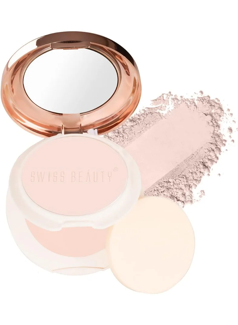 Swiss Beauty Swiss Beauty Oil Control Compact Powder | Lightweight Compact Powder for Matte Flawless Finish | Face Makeup, Shade - Light-Medium, 20 gm |