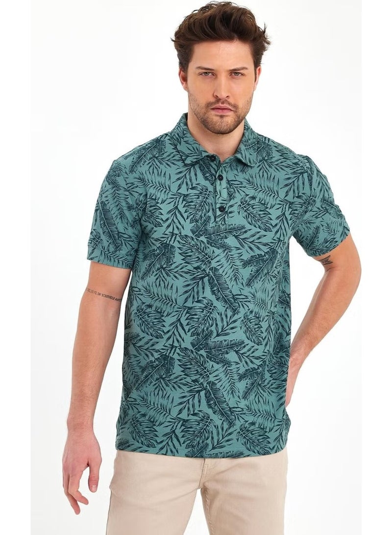 BRZ Collection Men's Polo Neck T-Shirt - Image 1