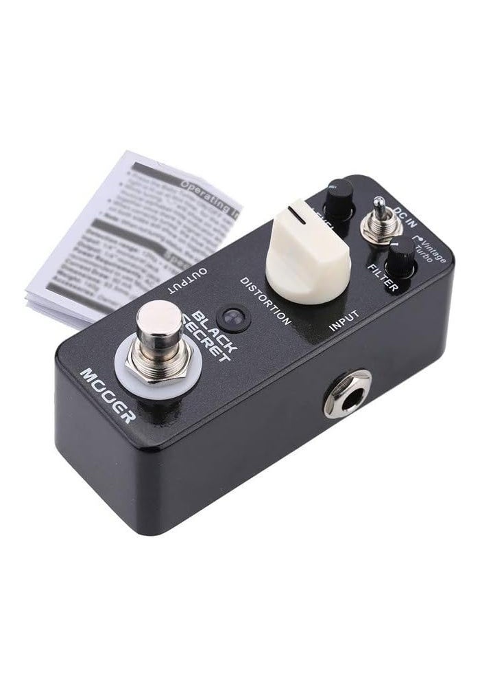MOOER Black Secret Distortion Micro Pedal - Image 3