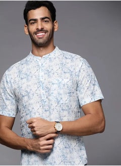 Blue Printed Straight Kurtas