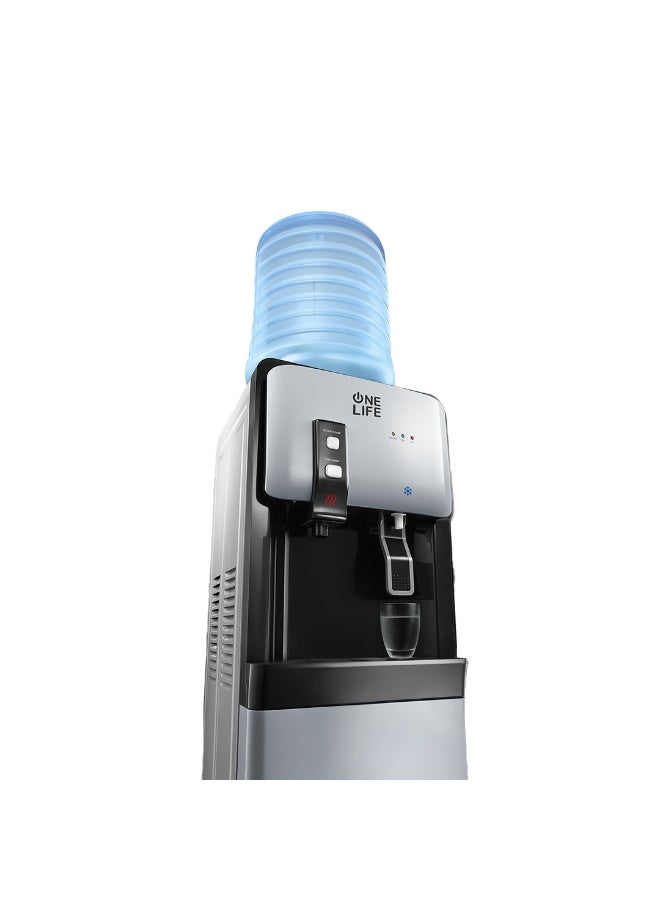 OneLife One Life Water Cooler, 2-Tap (Hot & Cold), 5L – WD17S-B – Grey - Image 2