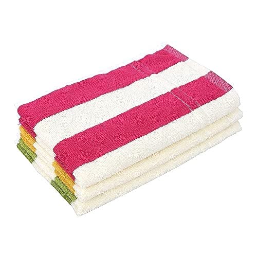Clary Cotton Ultra Soft, Super Absorbent, Antibacterial & Quick Dry Hand Towel Set of 4 (Multicoloured) (4, Design 4) - Image 4