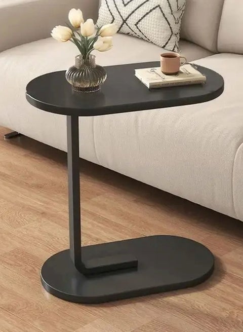 طاولة قهوة بسيط نمط شمال و طاولة جانبية وللأريكة لغرفة المعيشة -أسود