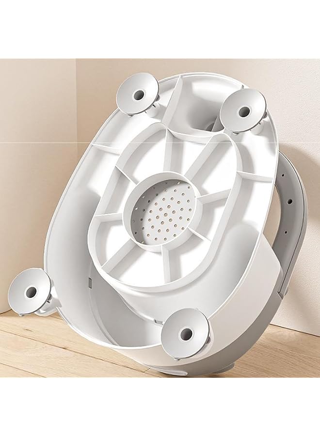 Tazweeq Baby Bath Seat For Toddler 6 Months And Up Bath Seat For Baby Infant Bath Seat With Suction Cups Non Slip Detachable Non Slip All Round Protection Newborn Bath Chair With Suction Cups - Image 2