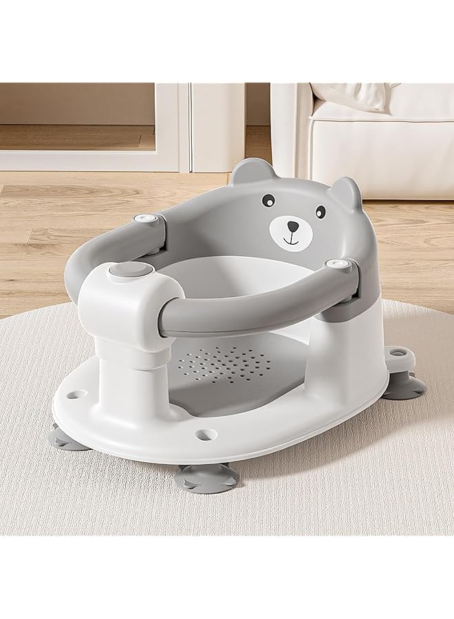 Tazweeq Baby Bath Seat For Toddler 6 Months And Up Bath Seat For Baby Infant Bath Seat With Suction Cups Non Slip Detachable Non Slip All Round Protection Newborn Bath Chair With Suction Cups - Image 3