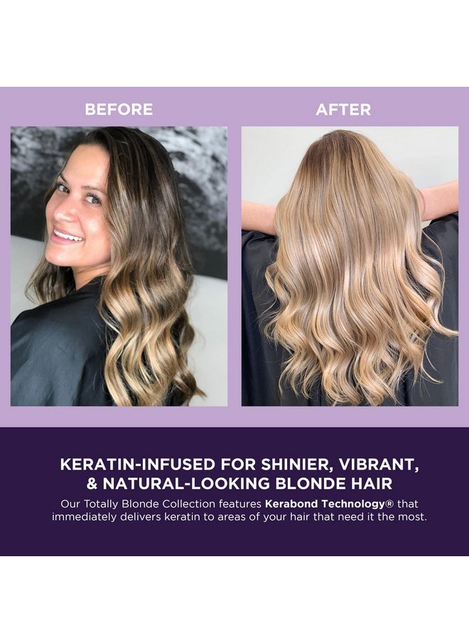 Keratin Infused Totally Blonde Violet Toning Conditioner 33.8 Fl. Oz. 1000 Ml Keratin Therapy Purple Conditioner For Blonde Hair Brassy Silver & Highlighted Sulfate & Paraben Free - pzsku/ZD934C121091ABC74062BZ/45/_/1696662773/784752e9-61be-401a-a408-e2c352f2de04