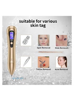 ASIV Laser Mole Removal Pen, Portable Skin Tag Removal Pen with 9 Intensity Levels, 10 Replaceable Fine Needles for Face, Body Warts, Freckles, Mole Spot Treatment and Age Spots  - Image 2