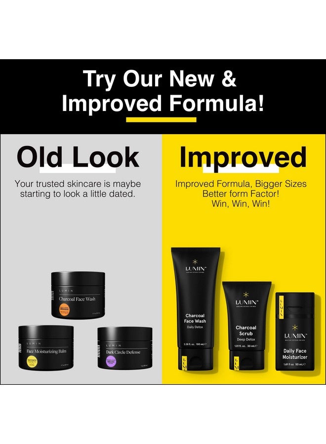 LUMIN Lumin Charcoal Face Wash for Men Skincare - Daily Detox, Hydrating Face Cleanser, Removes Impurities, Exfoliates, Unclogs Pores, Controls Oil, Soothes Irritation, All Skin Types, 1 Pack - Image 4