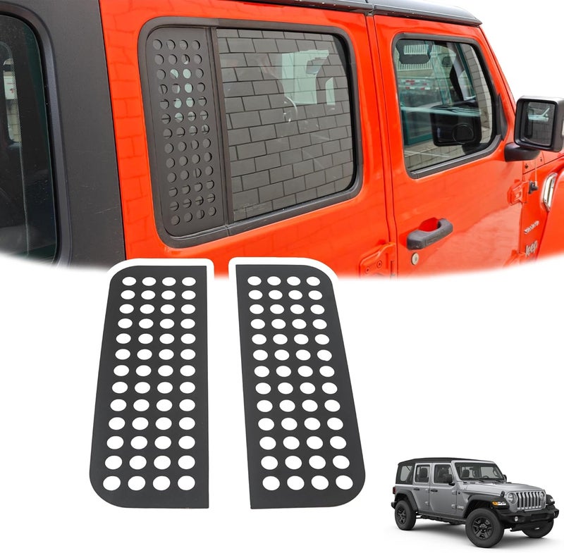 Phamyor Rear Door Window Glass Decals for Jeep Wrangler - Image 1