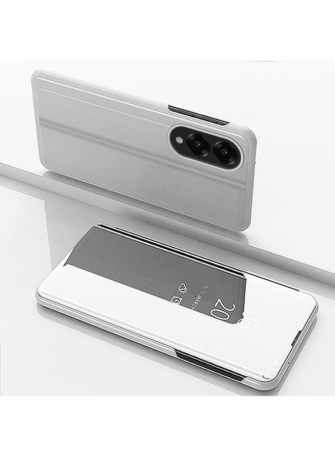 اس-توب جراب لهاتف Samsung Galaxy S25 Edge 5G، جراب هاتف جلدي أفقي قابل للطي مع حامل، مرآة مطلية - Image 1