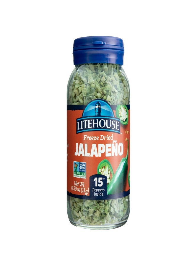 Litehouse Freeze Dried Jalapeno Peppers - Freeze Dried Pepper, Substitute for Fresh Jalapeno, Dried Pepper Flakes, Non-GMO, Gluten-Free - 0.39 Ounce - Image 1